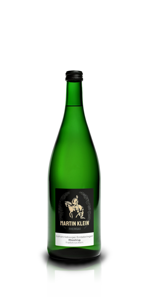 Johannisberger Erntebringer Riesling halbtrocken 1 Liter vom Weingut Martin Klein